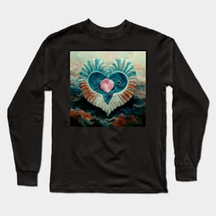 Water Hearts Of Love 2 Long Sleeve T-Shirt